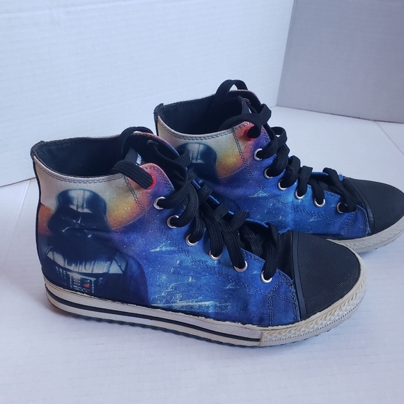 Star Wars Shoes Star Wars Darth Vader Skechers High Tops Youth Size